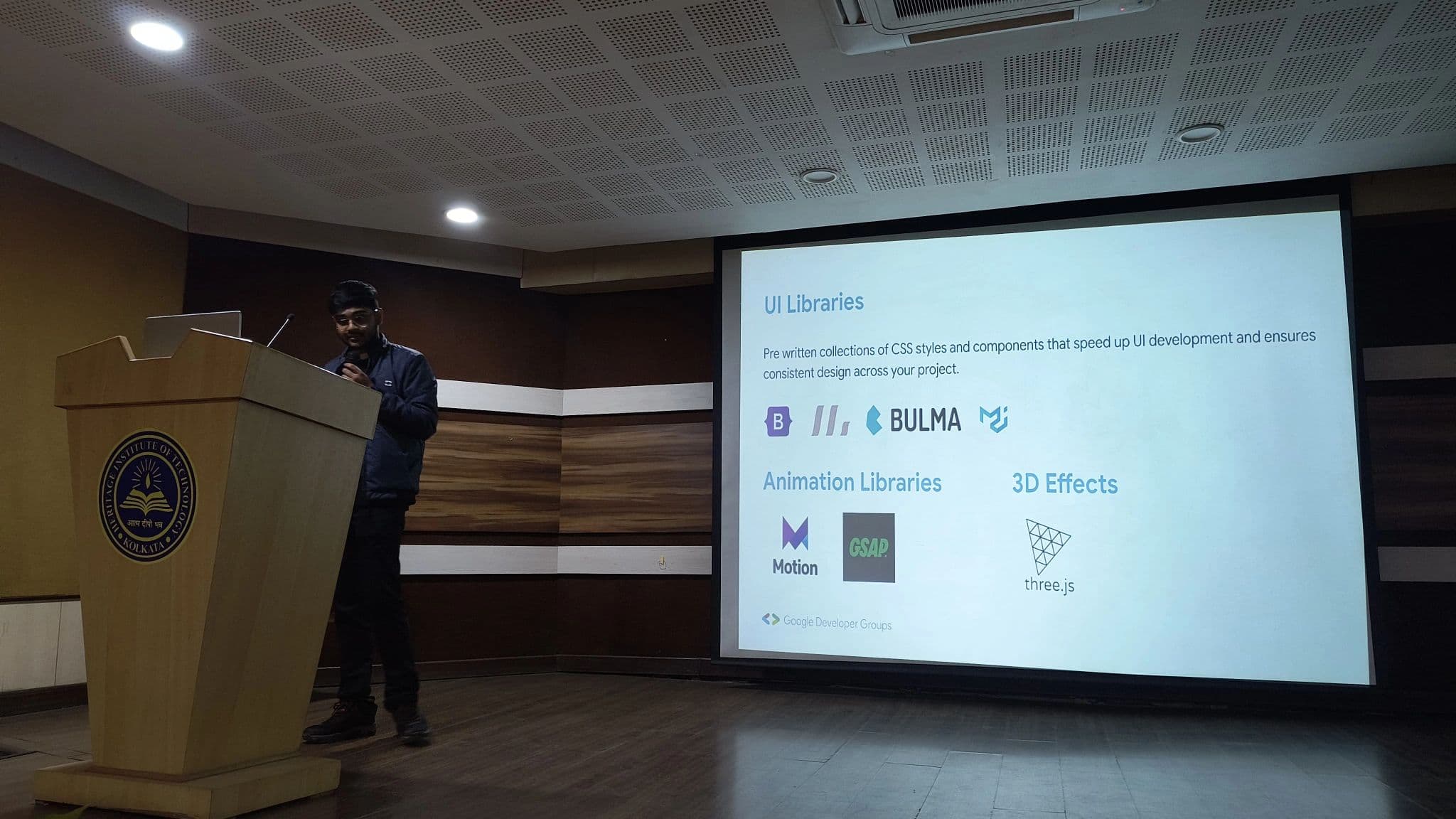 Mentored my college's GDG club as a Web Dev Mentor